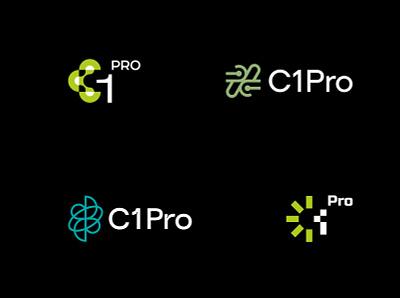 C1Pro (alternative) bio branding gas green logo methane natural product tech