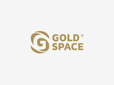 GOLD SPACE branding design g gold logo marketing money s space