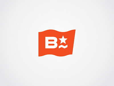 Go to Business b branding design diagram flag logo star