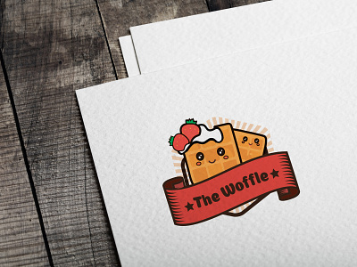 Logo for waffle caffee branding design illustration logo logodesign vector