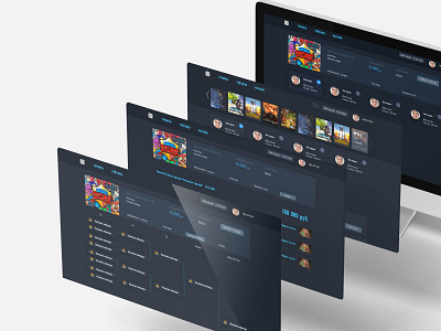 Portal for gaming tournaments (Russia) dashboad dashboard design dashboard ui design ui ux webdesign