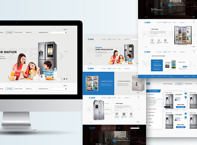 Website for fridge company Ugur (Turkey) design ui webdesign website website concept website design