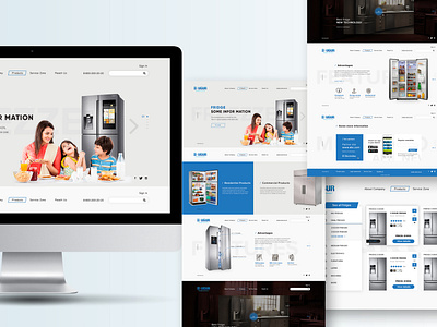 Website for fridge company Ugur (Turkey)