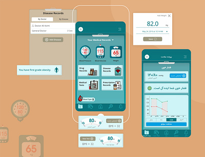 mobile app - Health case app app design application doctor drmyco health health app healthcare patient ui ui design ui ux