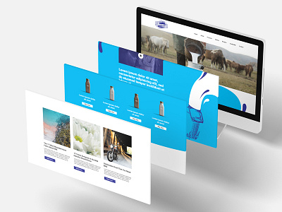 Milk Brand website mockup