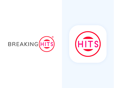 BreakingHits Logo branding design flat graphicdesigns icon icon app logo logo a day logo design web