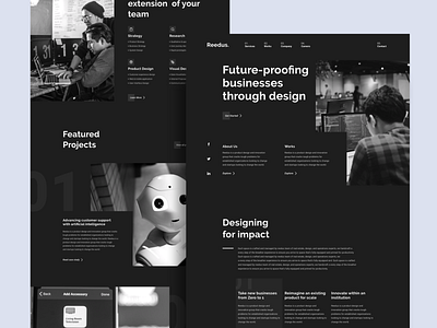 Reedus - Profile Company Landing Page