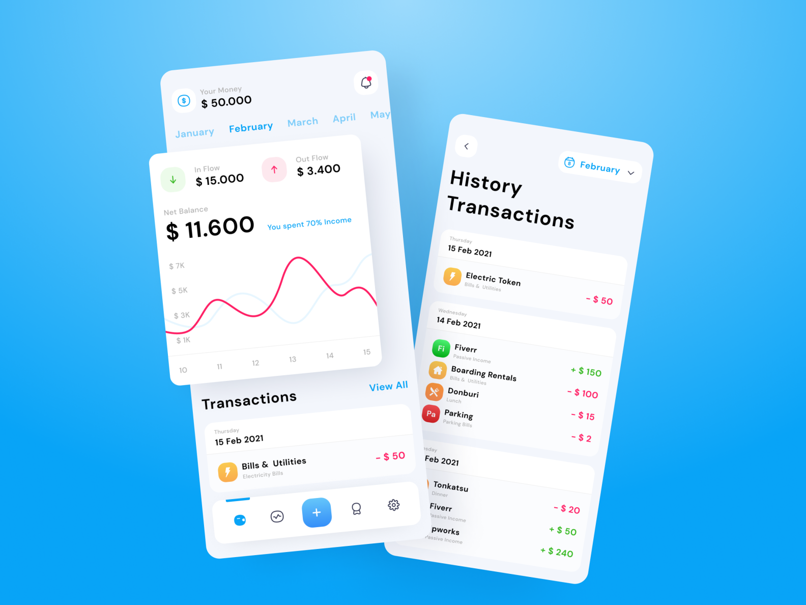 Money Tracker - Mobile App Exploration by Imam Abdul Azis on Dribbble