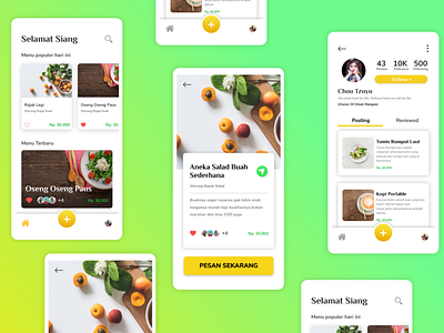 Foodies app design clean figma food food and drink indonesia inspiration minimalize ui ui design ux ux design