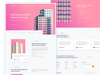 RestRoot - Real Estate Landing Page