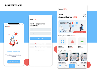 PANTAU KTR V3.0 Mobile App Design app branding design icon ui ux