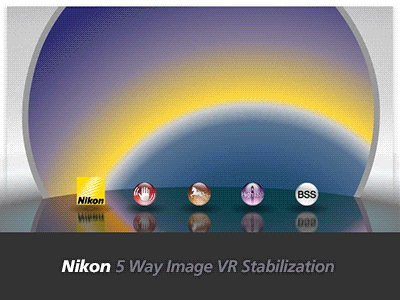 Nikon 5 Way Image VR Stabilization