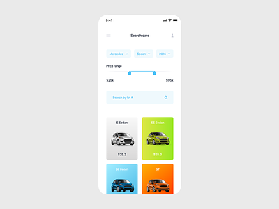 Car buying app app clean design flat icon ios minimal mobile type typography ui ux web website