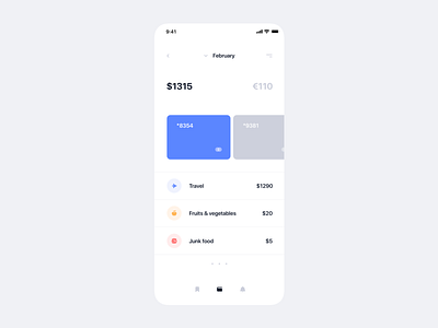Banking app app design ios minimal mobile ui