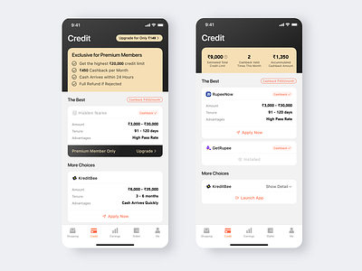 A Loan App for Premium Members app bank credit exclusive flat grey icon loan member money premium ui uidesign upgrade white