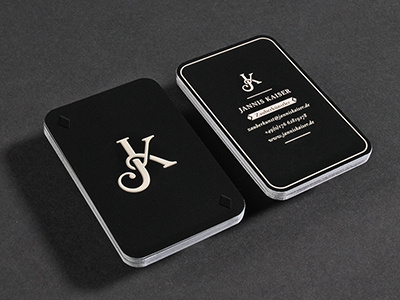 Magician Card business card j k lacquer lasseundbosse lettering magic magician monogram print