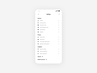 Daily UI Challenge #7 : Setting