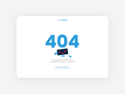 Daily UI Challenge #8 : 404 Page