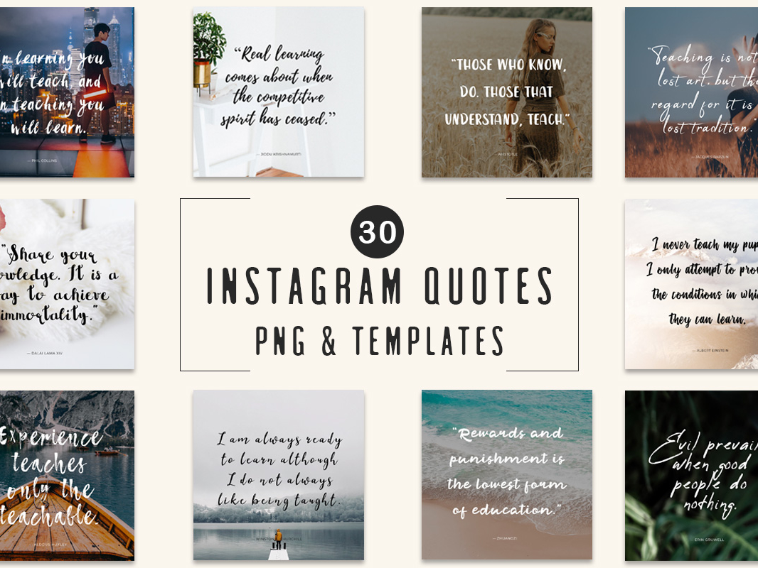 30 Free Instagram Quotes Templates By Creativeultra On Dribbble
