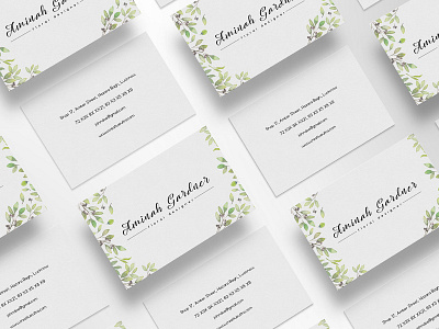 Free Floral Designer Business Card Template branding business card business card design business card flower business card template clean corporate identity creative elegant florist flowers minimal minimalist print template modern modern business card photoshop professional shop stationery white business card