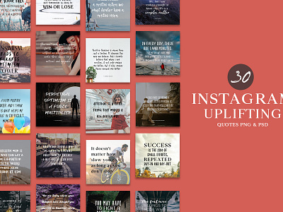 30 Free Instagram Uplifting Quotes PNG & PSD Templates banner pack banner set banners bundle business coupon deal discount droll flat design gif banner google adwords google adwords banner instagram marketing metro design motivation multi purpose page promotions