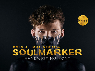 Free SoulMarker Handwriting Fonts Family bold brush calligraphy calligraphy font casual decorative design font hand drawn hand lettering handwriting illustrator inked lettering letters modern opentype otf photoshop stylish