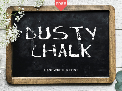 Dusty Chalk Handmade Font For Wedding & Invitations