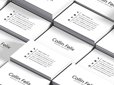 Simple Individual Free Business Card Template