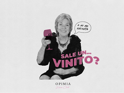 Opimia Wines 2 branding graphic design halftone wine
