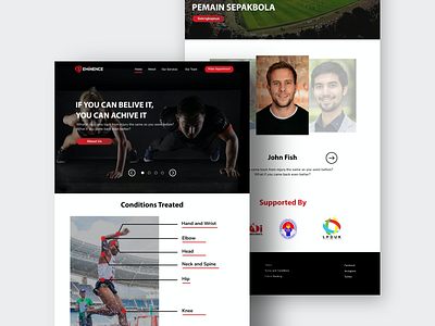 Sport Landing Page landing page design landingpage sport sports ui uiux uxdesign web desgin webdesign website