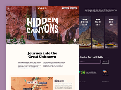 Hidden Canyons Microsite