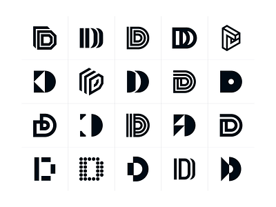 D Monograms by Dan Fleming on Dribbble