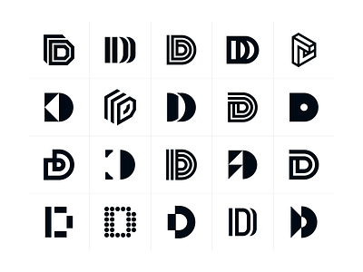 D Monograms brand identity branding creative d dan fleming design monogram