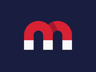 magnet monogram brand identity branding creative dan fleming design logo m magnet magnetic symbol