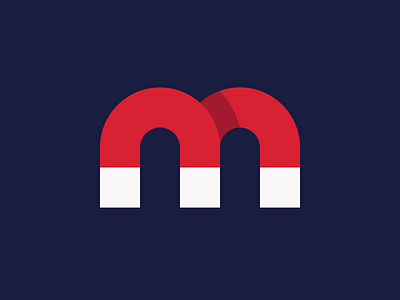 magnet monogram by Dan Fleming on Dribbble