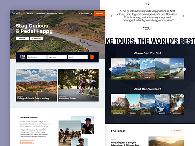 Bicycle Adventures – Homepage 829 creative design ui user interface ux web design website