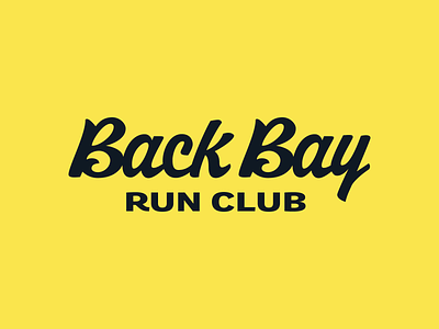 Back Bay Run Club pt. I brand identity branding creative dan fleming design lettering lifestyle logo run club running typography wordmark