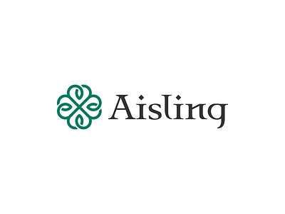 Aisling 4 leaf clover 829 brand identity celtic knot creative dan fleming design heart irish linework logo rebrand