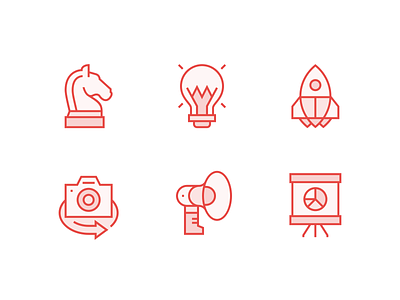 829 Services Icons 829 brand identity clever creative dan fleming design icon set illustration linework rebrand