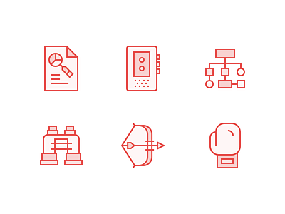 829 Strategy Icons 829 brand identity clever creative dan fleming design icon set illustration linework rebrand strategy