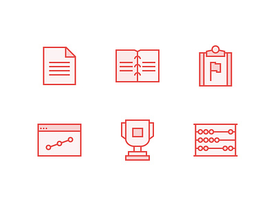 829 Reporting And Training Icons