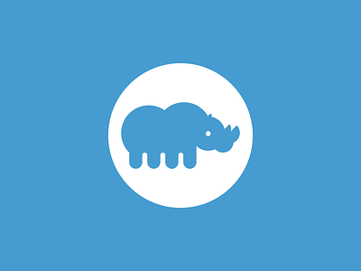 Rhino animal brand identity creative dan fleming design logomark rhino spotlight sumatra