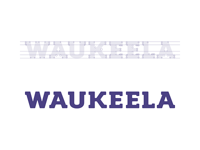 Waukeela Custom Logotype 829 creative dan fleming design logotype summer camp
