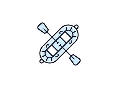 Whitewater Rafting Icon