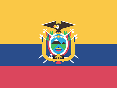 Flag of Ecuador 829 creative dan fleming design ecuador flag geometric