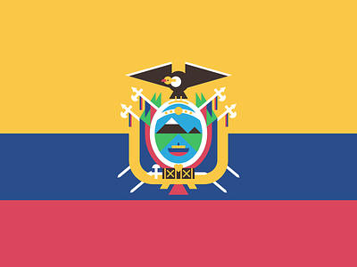 Flag of Ecuador 829 creative dan fleming design ecuador flag geometric