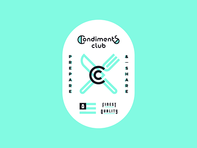 Condiments Club Sticker america brand identity club condiments creative dan fleming design food