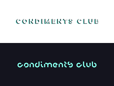 Condiments Club Logotypes club condiments creative dan fleming design logotype typography