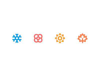 Seasons Icons creative dan fleming design icons seasons
