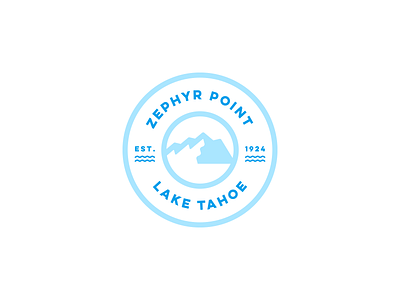 Zephyr Point Logo Badge badge creative dan fleming design logo negative space